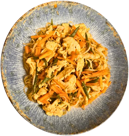 Vermicelli di fagioli mung con pollo